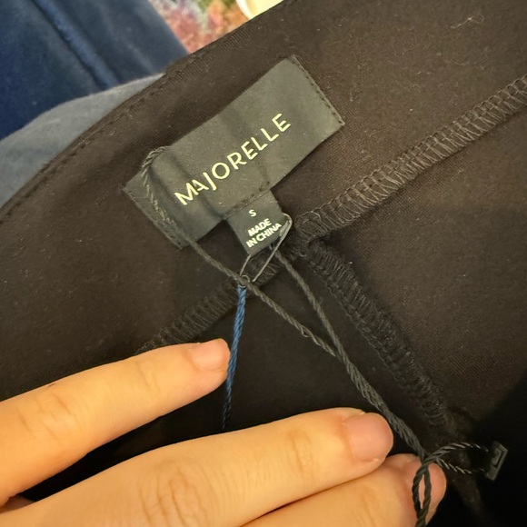 Majorelle / NWT Kelly capri ruffle cuff Black Women's Pants small s - Picture 7 of 7